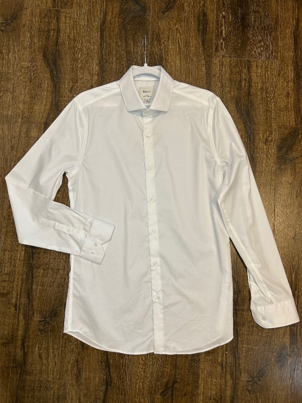 NEW RW & CO men’s White Shirt Slim Fit M 15-15 1/2